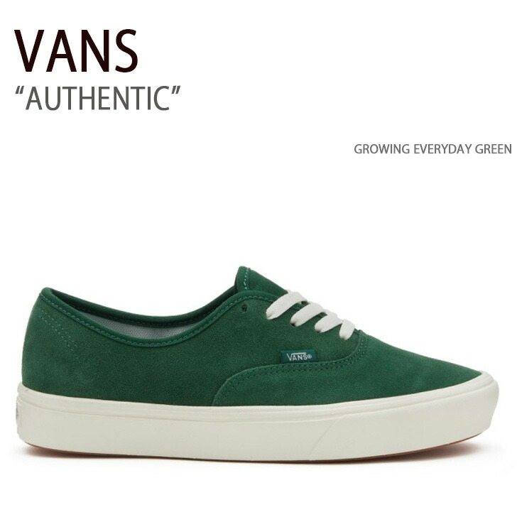 VANS バンズ スニーカー AUTHENTIC GROWING EVERYDAY GREEN VN0A4BVVGRN オーセンティック メンズ レディース VANS（ヴァンズ） バンズ スニーカー AUTHENTIC GROWING EVERYDAY