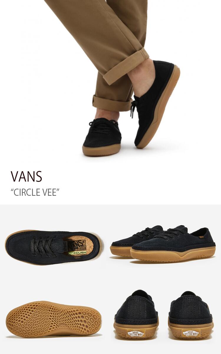 VANS ヴァンズ スニーカー バンズ シューズ CIRCLE VEE サークルビー VN0A4BWLB9M BLACK GUM ブラック ガム  メンズ レディース 男性用 女性用