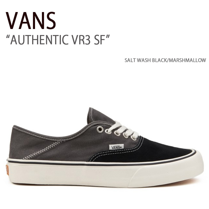 VANS バンズ スニーカー AUTHENTIC VR3 SF SALT WASH BLACK