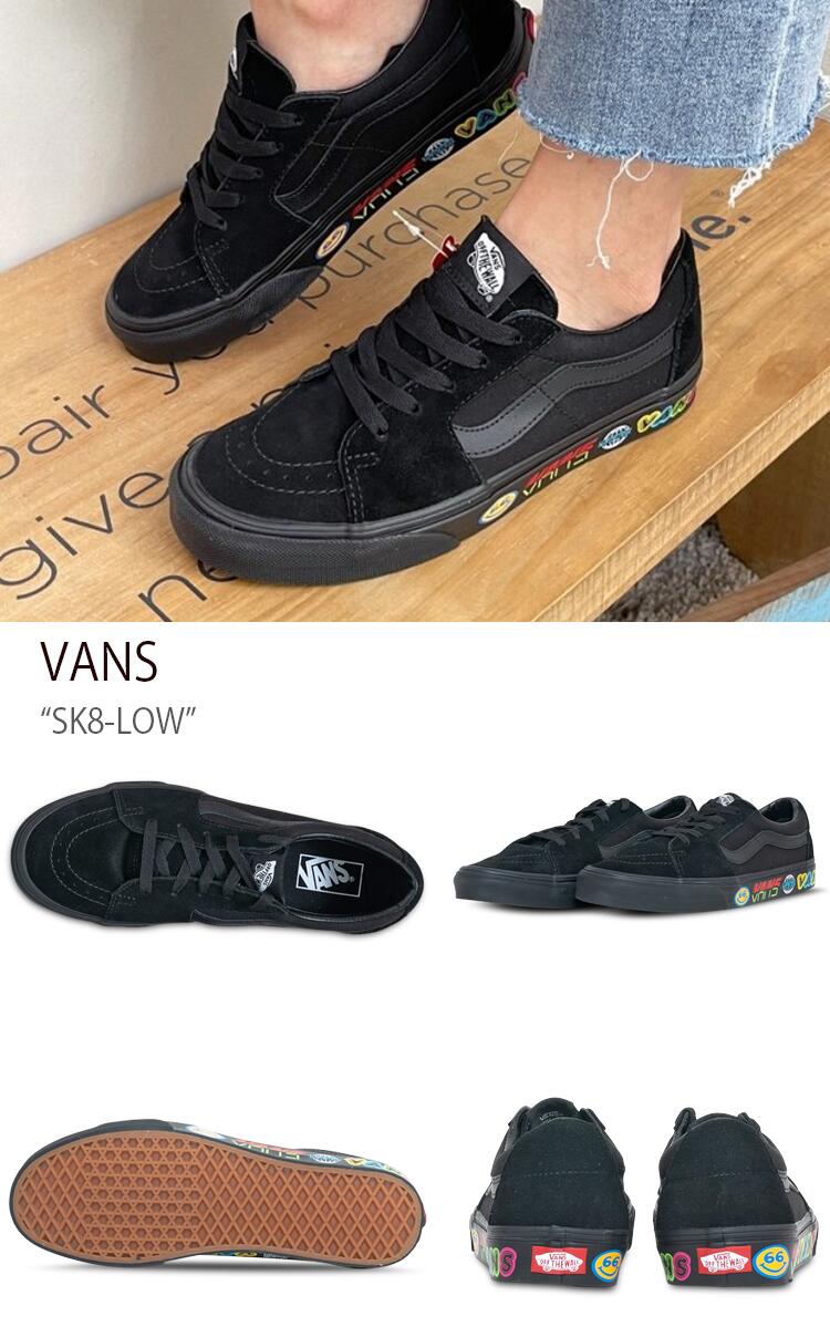 VANS バンズ スニーカー SK8-LOW BLACK BLACK スケートロウ ブラック