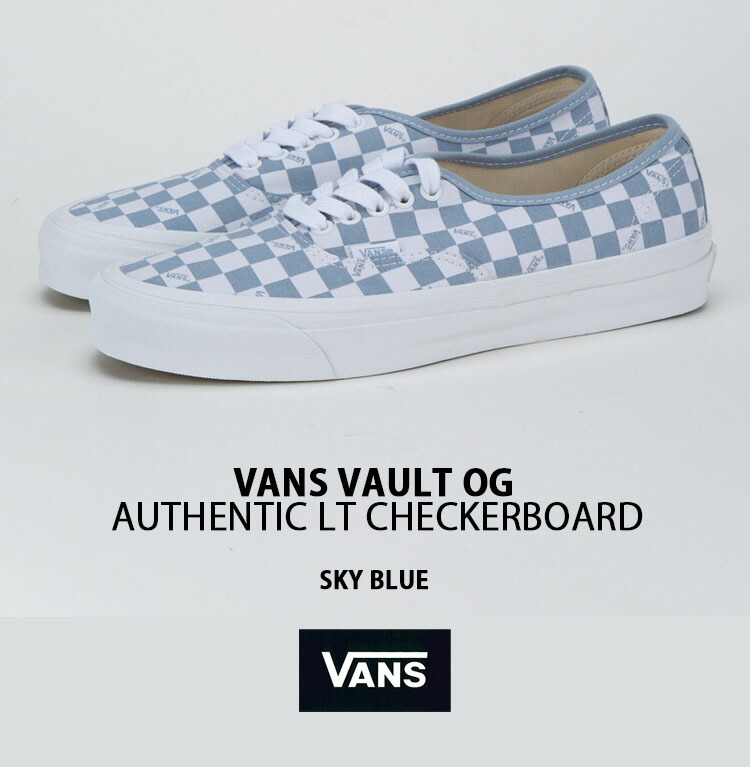 VANS VAULT OG AUTHENTIC LX VAULT CHECKERBOARD SKY BLUE VN0A5FBDSKY