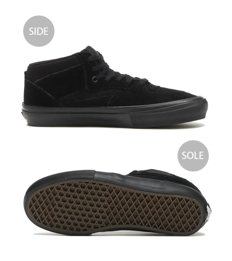 Vans Half Cab ブラックスエードスニーカー　24センチ Vans Skate Half Cab Shoes - Black/Gum | SoCal Skateshop