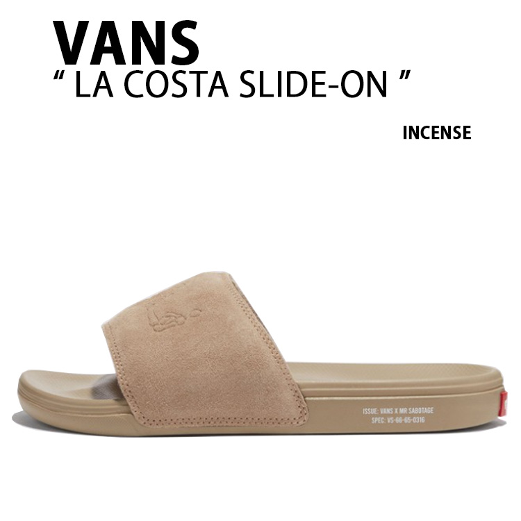 VANS バンズ サンダル LA COSTA SLIDE-ON MARK SBTG INCENSE