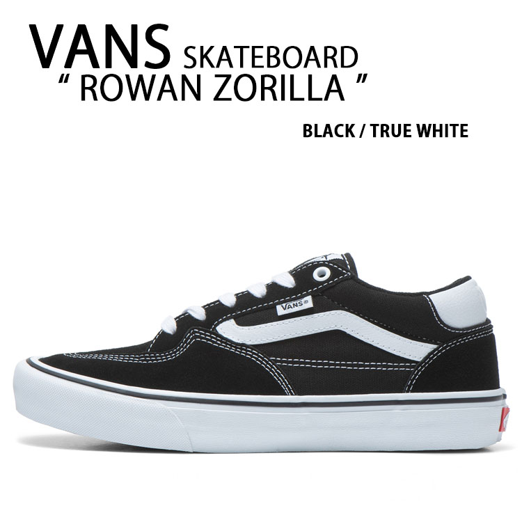 VANS バンズ スニーカー ROWAN ZORILLA SKATEBOARD BLACK WHITE