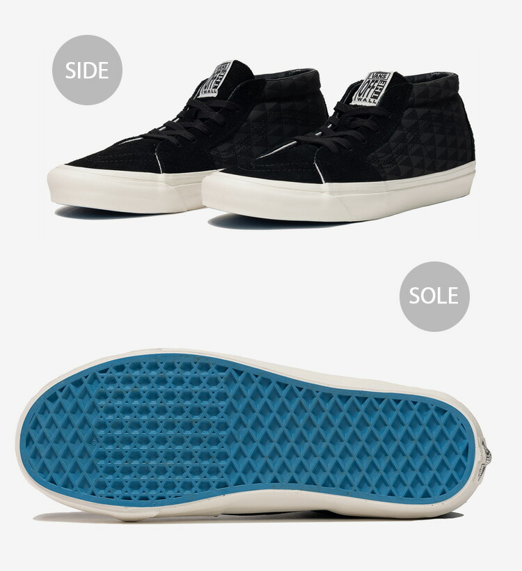 VANS バンズ スニーカー X PILGRIM SK8-MID 83 DX PIRATE BLACK