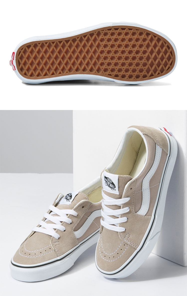 VANS バンズ スニーカー SUEDE CANVAS SK8 LOW SAND BEIGE 