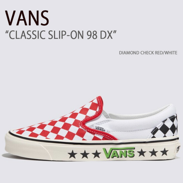VANS バンズ スニーカー CLASSIC SLIP-ON 98 DX DIAMOND CHECK