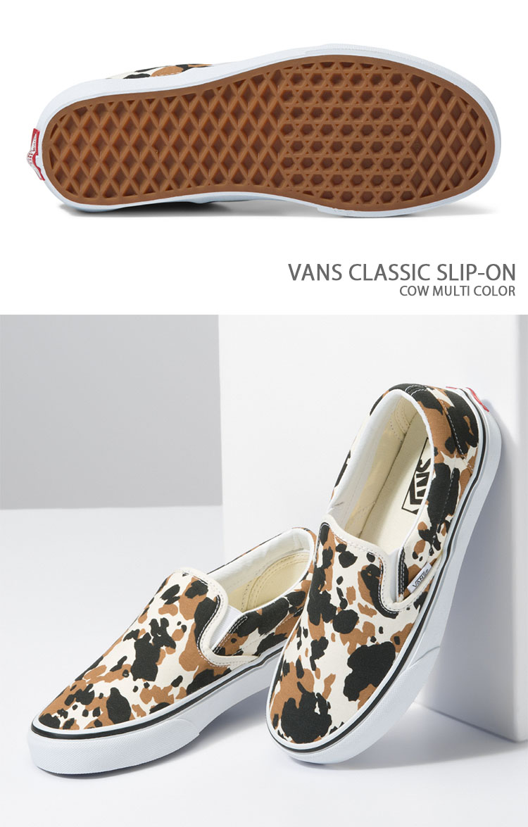 VANS バンズ スニーカー CLASSIC SLIP-ON COW MULTI COLOR