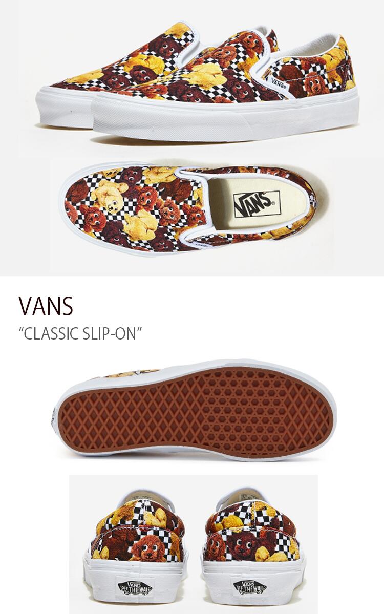 VANS バンズ スニーカー CLASSIC SLIP-ON ANIMAL CHECKERBOARD POTTING 