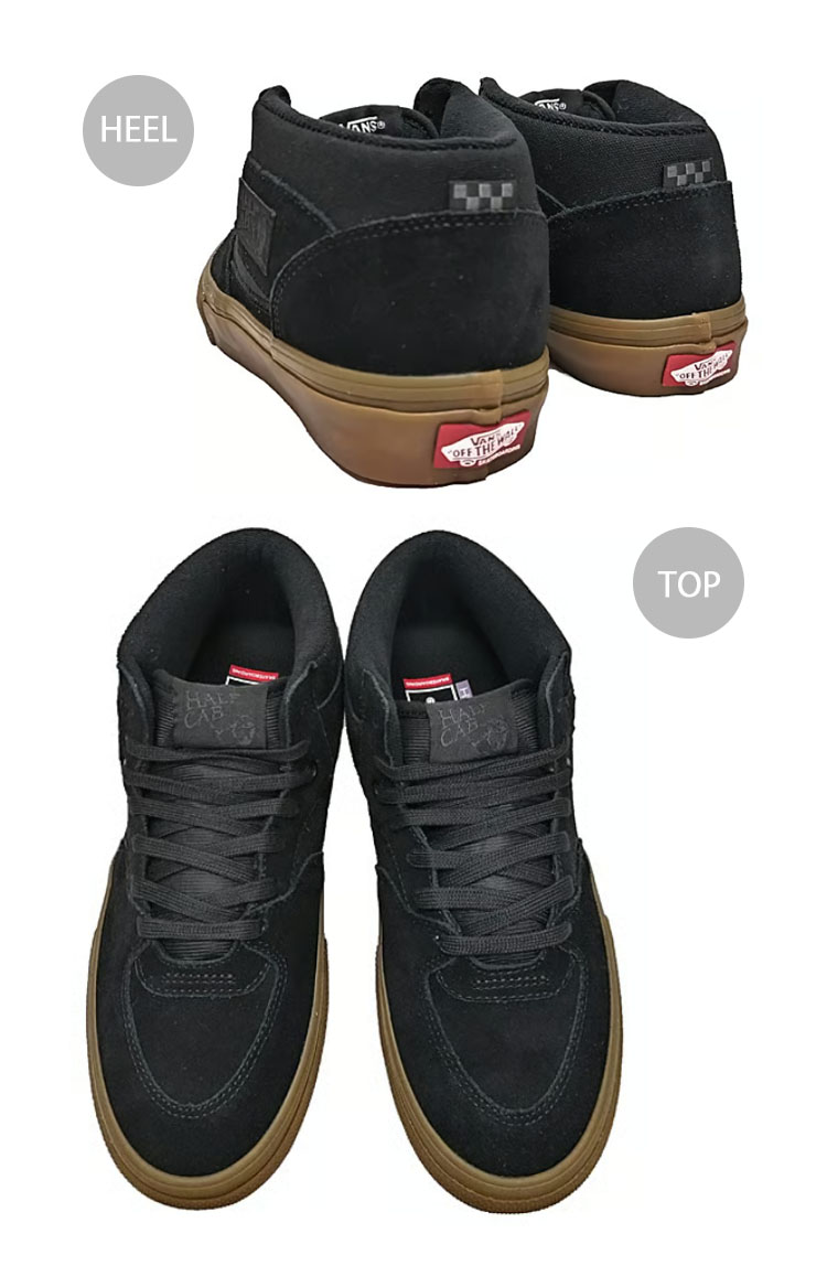 VANS HALF CAB バンズ ハーフキャブ ブラックガムGUM7.5 VANS バンズ スニーカー PRO SKATE HALF CAB BLACK GUM
