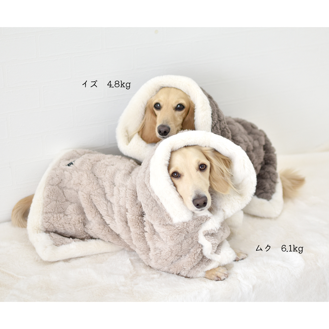 カートマント snowdrop 着る毛布 ガウン ケープ ペットマント