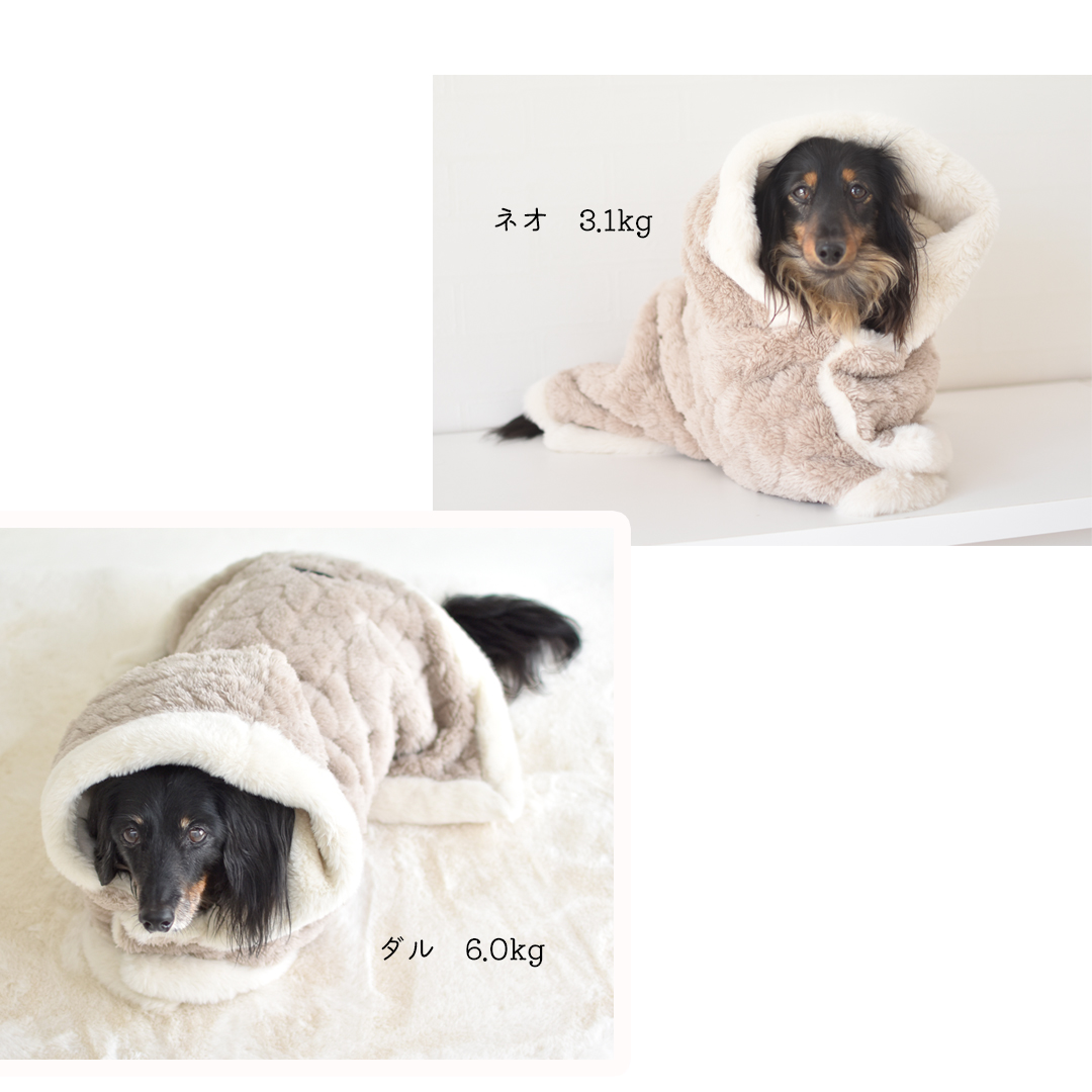 カートマント snowdrop 着る毛布 ガウン ケープ ペットマント