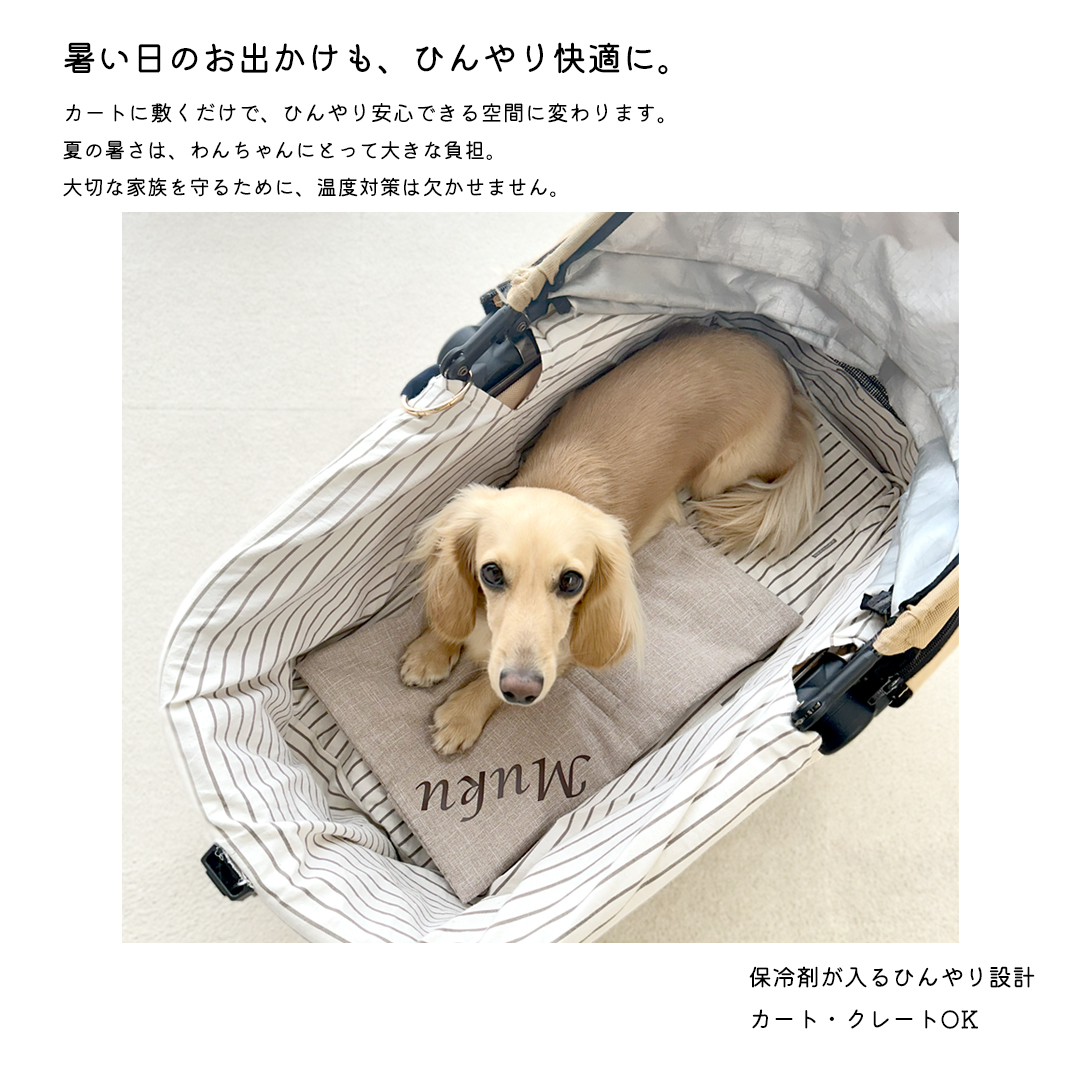 犬 ひんやり 保冷まくら 保冷剤 枕 2WAY クールマット 夏 暑さ対策 小型犬 中型犬 猫 ペット おしゃれ snowdrop 関連画像1