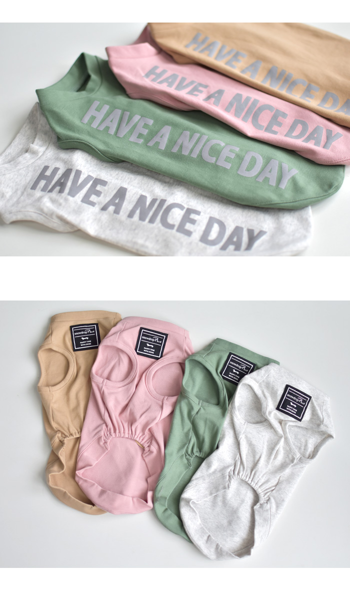 (在庫処分SALEの為返品交換不可)縦ロゴ HAVE A NICE タンクトップ 犬 服 ペット ロゴタンクトップ ストレッチ ノースリーブ 袖なし ゆうパケット対応 | ブランド登録なし | 09