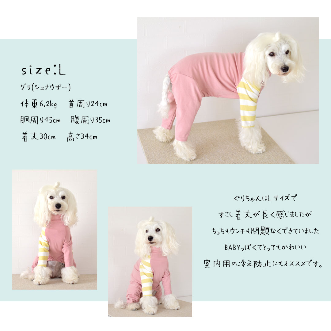 袖ボーダーカバーオーsnowdrop オールインワン つなぎ 伸縮性 ストレッチ 犬 犬用品 DOG dog ペット服 ゆうパケット対応 :  sd260 : snowdrop - 通販 - Yahoo!ショッピング