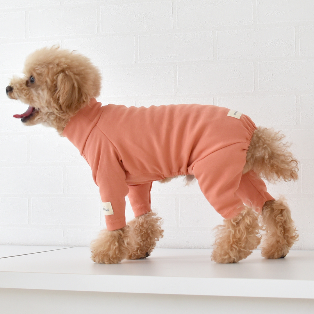 カバーオール 犬 犬服 プリント 名入れ  ペット snowdrop ロンパース オールインワン つなぎ 部屋着 インナー  伸縮性 ゆうパケット対応 | ブランド登録なし | 01