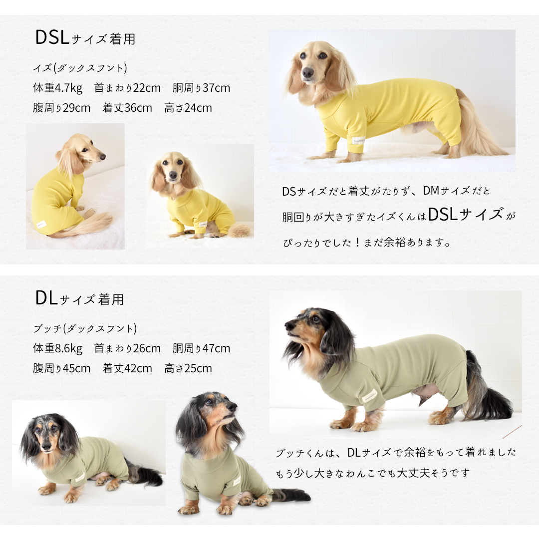 カバーオール ダックス プリント 名入れ 犬 犬服 ペット snowdropオールインワン 伸縮性 ゆうパケット対応 関連画像5