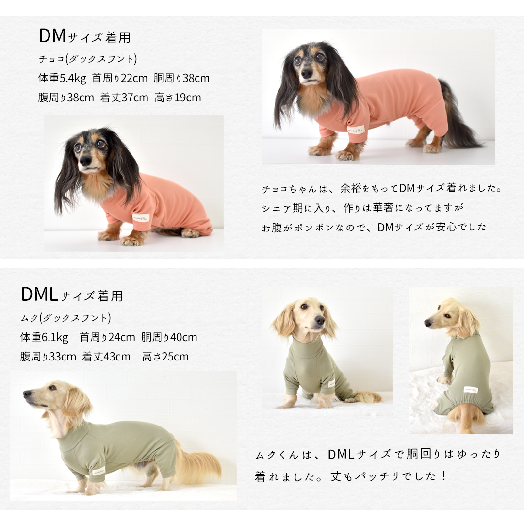 カバーオール ダックス 犬 犬服 ペット snowdropオールインワン つなぎ オリジナル インナー  伸縮性 ゆうパケット対応 | ブランド登録なし | 05