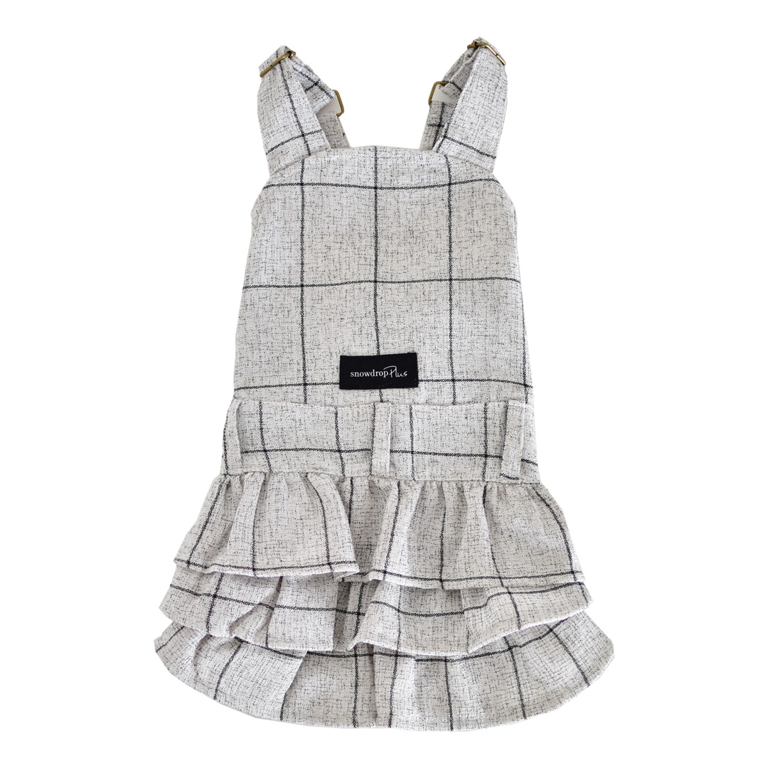 ダックスサイズ チェックオーバーオール 名入れ 刺繍 犬 服 犬用品　DOG dog ペット服 犬の服 snowdrop ゆうパケット対象 | ブランド登録なし | 05