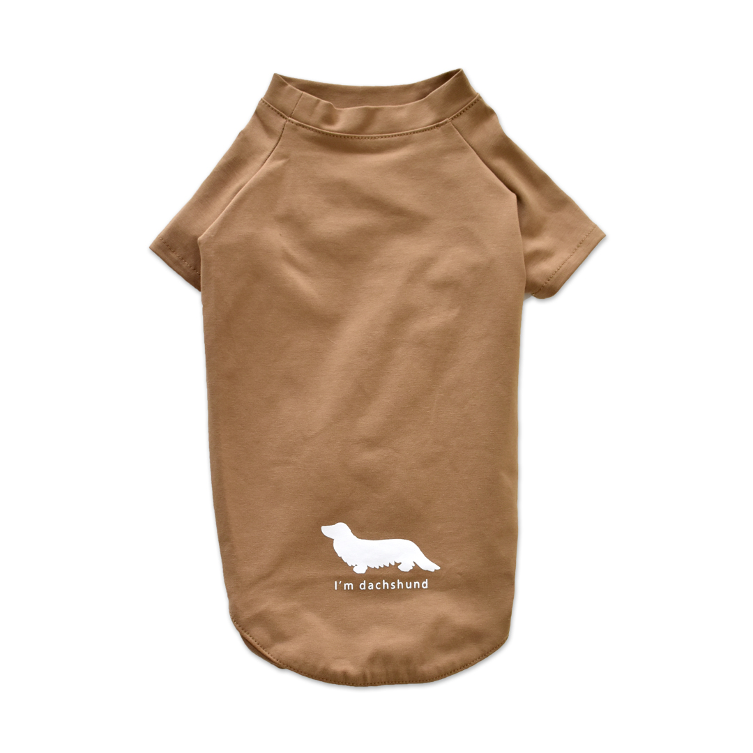 お揃い シンプルダックスフレンチTシャツ ダックス 名入れ 刺繍 犬 服 着せやすい のびのび 犬  snowdrop ゆうパケット対応 | ブランド登録なし | 03