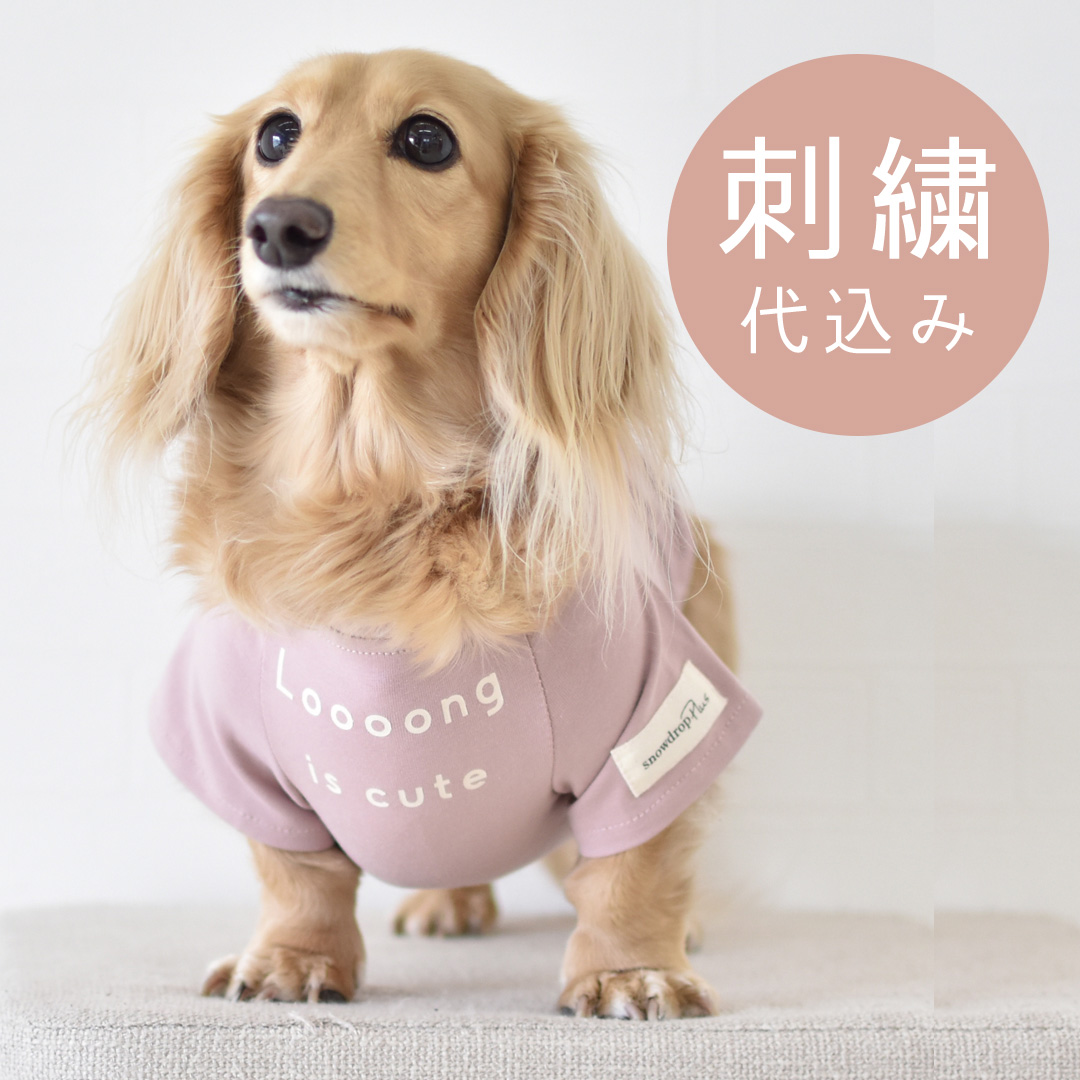 ダックスフレンチTシャツ ダックス 名入れ 刺繍 犬 服 着せやすい