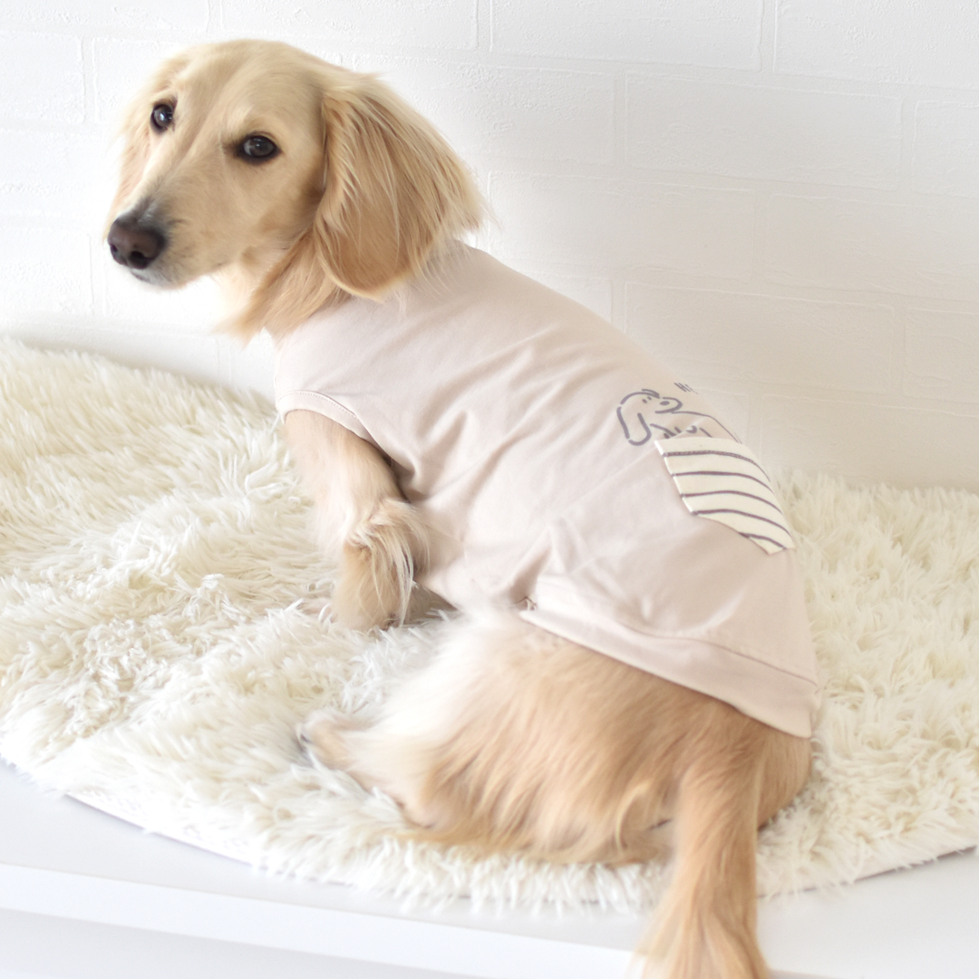 ポケット付きタンクトップ ダックスサイズ タンクトップ 犬 服snowdrop