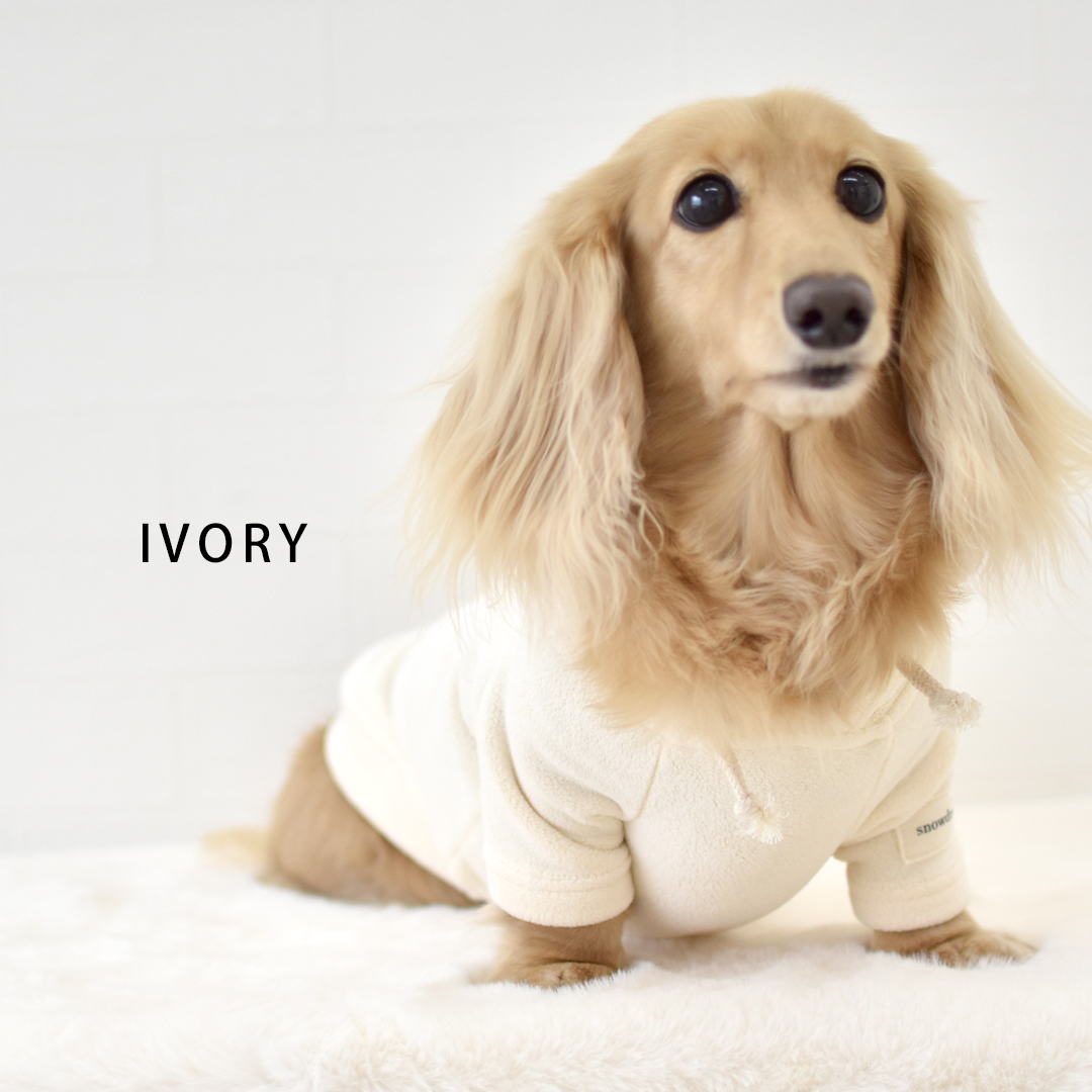 フリースパーカー ダックスサイズ 犬服 snowdrop 冬 小型犬 犬用