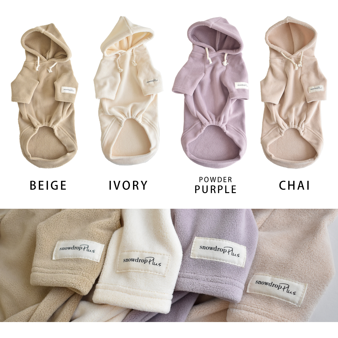 フリースパーカー ダックスサイズ 犬服 snowdrop 冬 小型犬 犬用