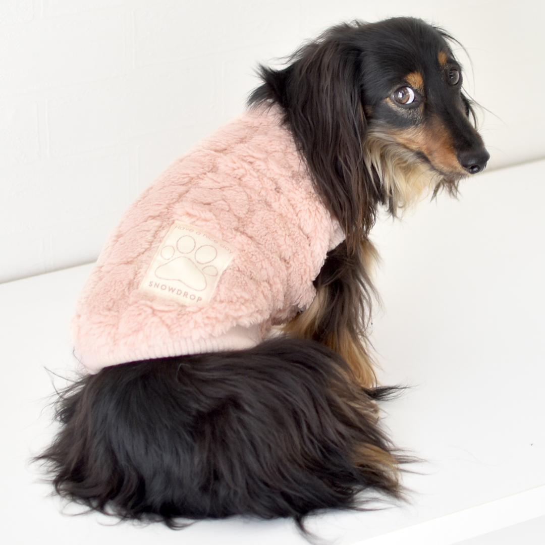 ボアベスト ぬくぬく ダックスサイズ ドッグウェア 小型犬 暖かい 軽量