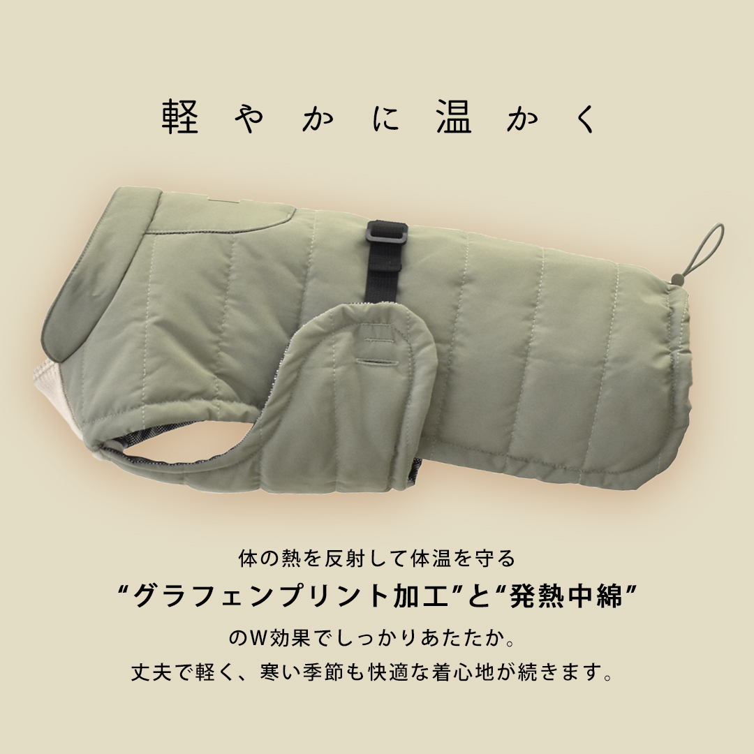 発熱アウター 機能性アウター 暖か snowdrop犬用防寒服 冬用コート