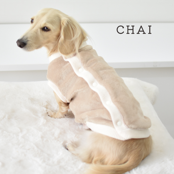 Wボア背中ボタン ベスト ダックスサイズ  着せやすい ペット 犬の服 猫服 裏ボア あったか 防寒着 もこもこ 可愛い 暖かいゆうパケット対応 | ブランド登録なし | 01