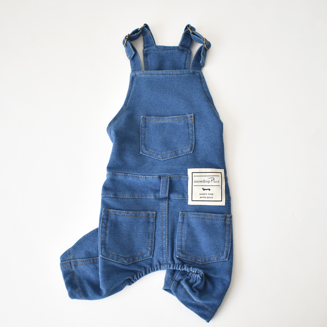一部予約商品発送日6/5)デニムオーバーオール 名入れ 刺繍 ダックス