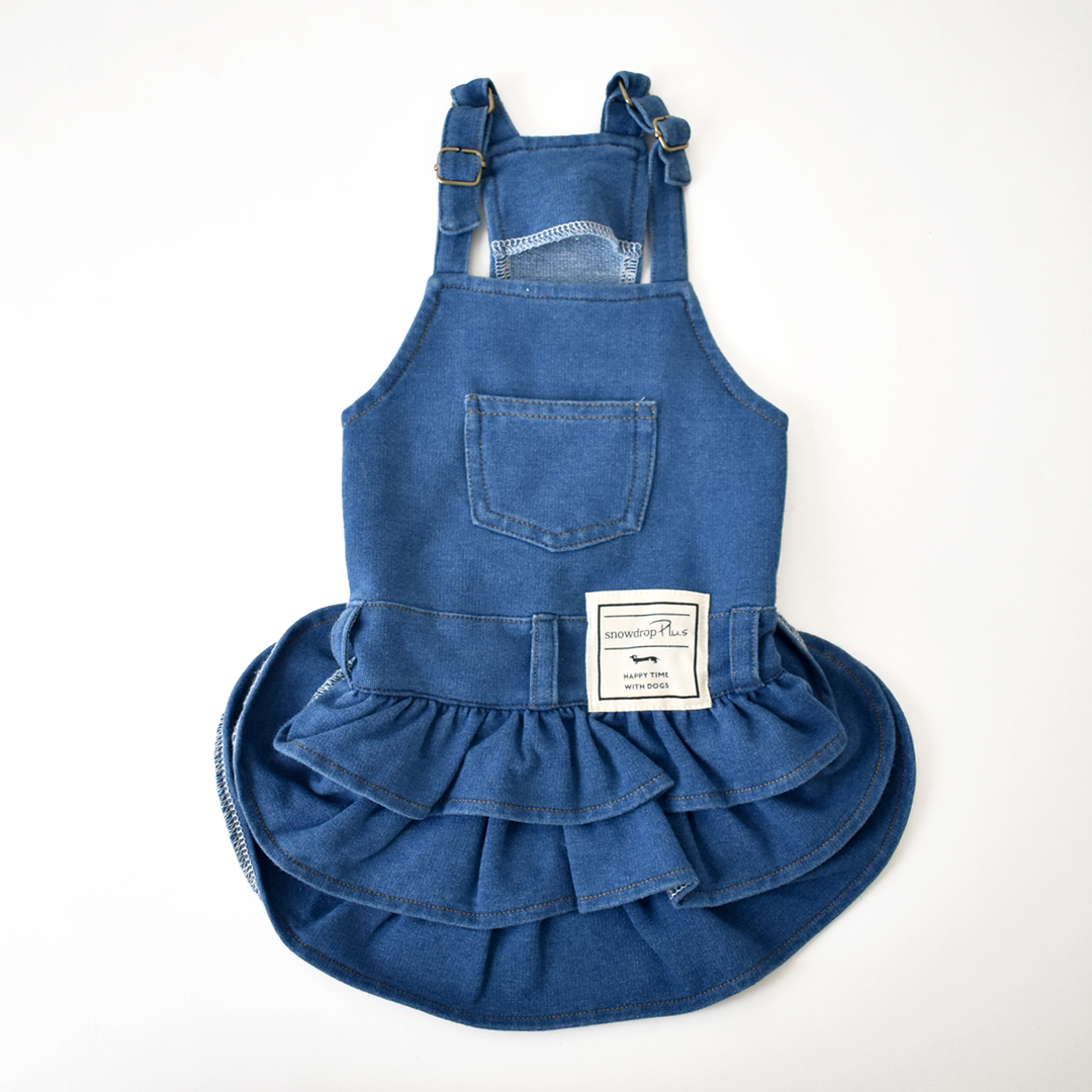 一部予約商品発送日6/5)デニムオーバーオール 名入れ 刺繍 ダックス
