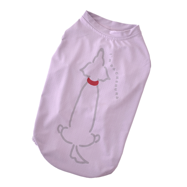 プリント後ろ向きダックス メッシュタンクトップ ダックスサイズ 犬 服