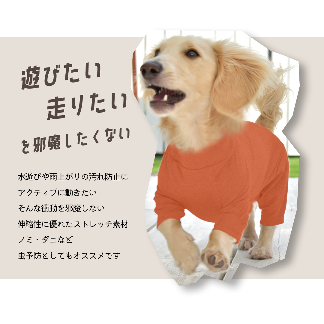 【数量限定】プリントカバーオール　つなぎ カバーオール ダックス 犬 犬服 ペット snowdrop ロンパース オールインワン つなぎ 部屋着 インナー  伸縮性 | ブランド登録なし | 05