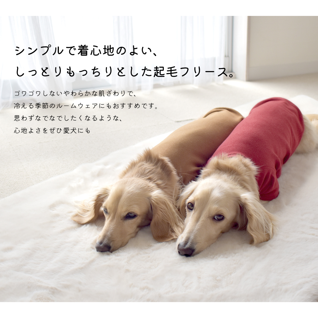 (10月20日12時迄早割10％OFF)起毛フレンチ袖 名前入り プリント  ダックスサイズ 犬服 snowdrop あったか ストレッチ ゆうパケット対応 | ブランド登録なし | 01