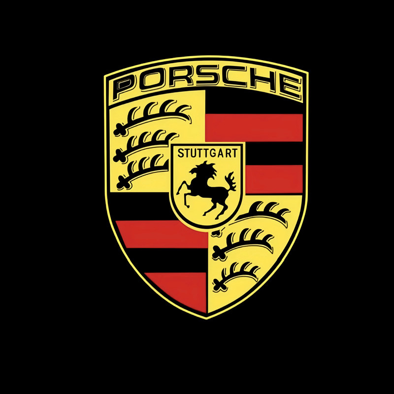 PORSCHE（ポルシェ） Porsche LED HD ロゴ プロジェクター ドア