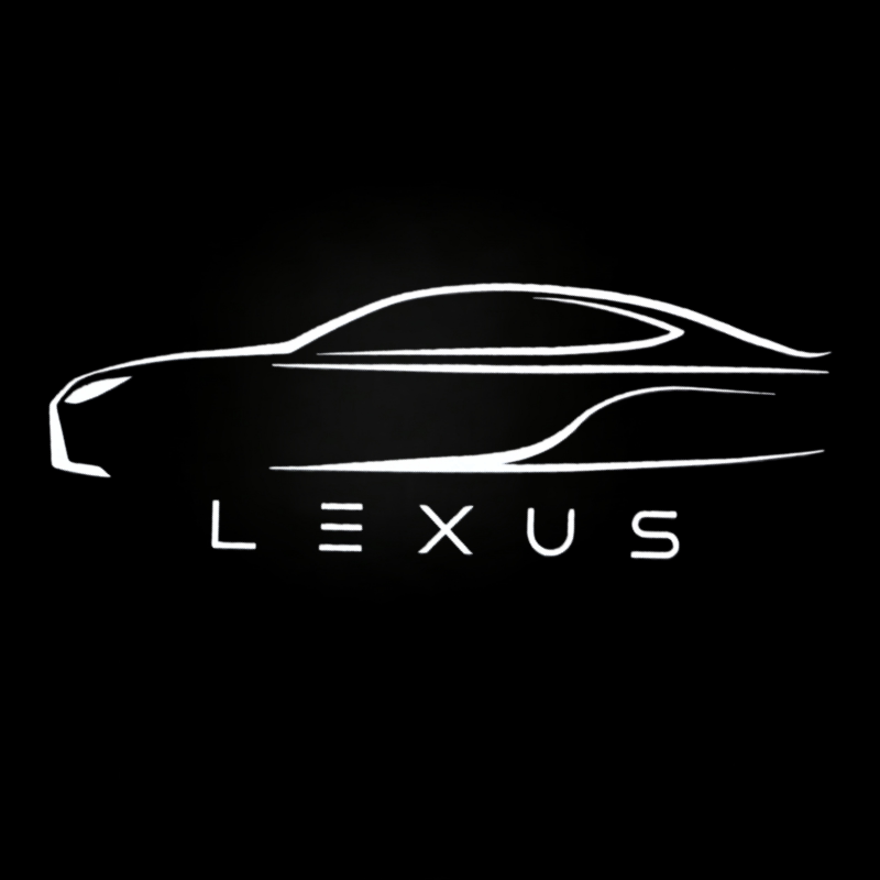 レクサス（LEXUS） ES ES300h LED HD ロゴ プロジェクター ドア