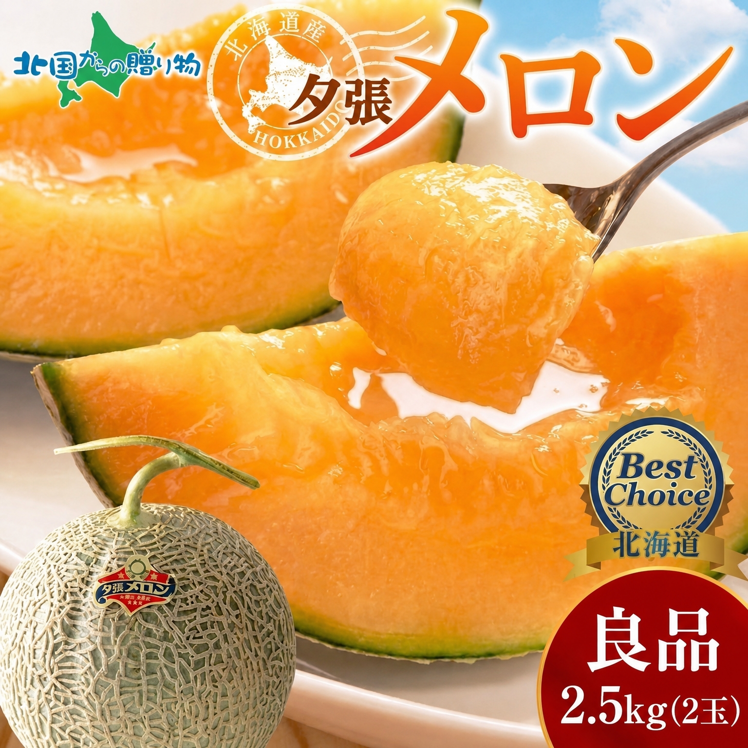 北国からの贈り物 北海道産 夕張メロン 良品 ギフト プレゼント 北海道