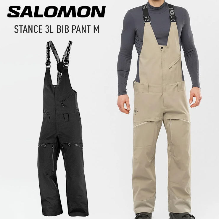 22-23 SALOMON サロモン STANCE 3L BIB PANT M ビブパンツ スノーボードパンツ スノーボードウェア スキーウェア