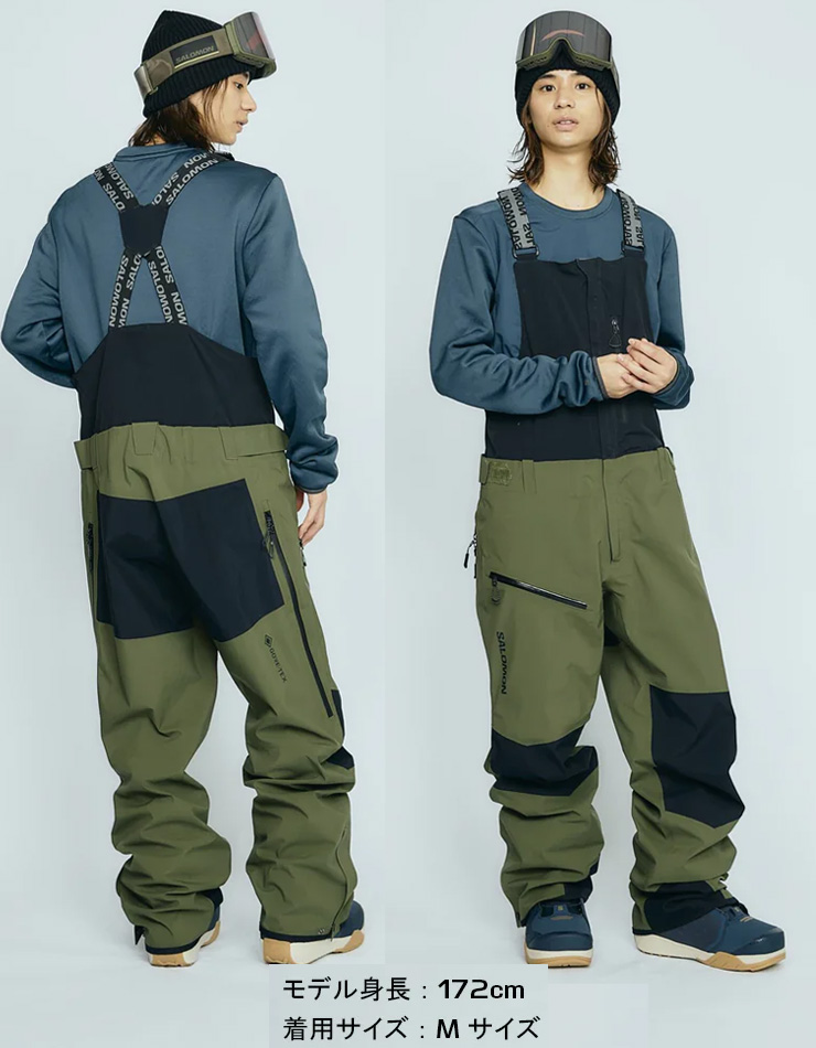 新品 サロモン ムーンパトロール GORE-TEX ビブ スノーウェア US:S SALOMON（サロモン） 24-25 SALOMON MOON PATROL GORE-TEX BIB ムーン