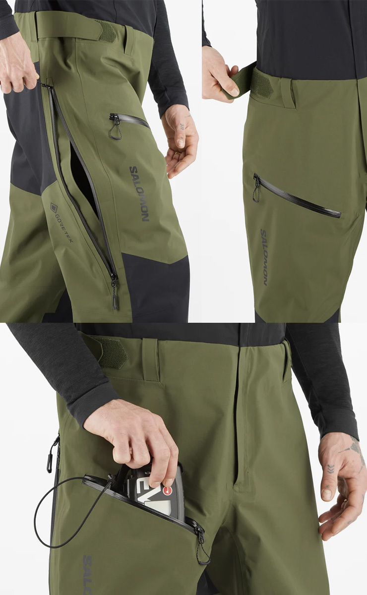 SALOMON（サロモン） 24-25 SALOMON MOON PATROL GORE-TEX BIB ムーン