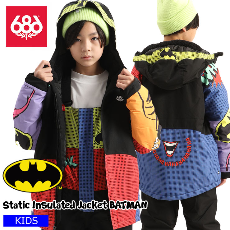 22-23 686 シックスエイトシックス Static Insulated Jacket BATMAN ジャケット スノーボード スノーウェア