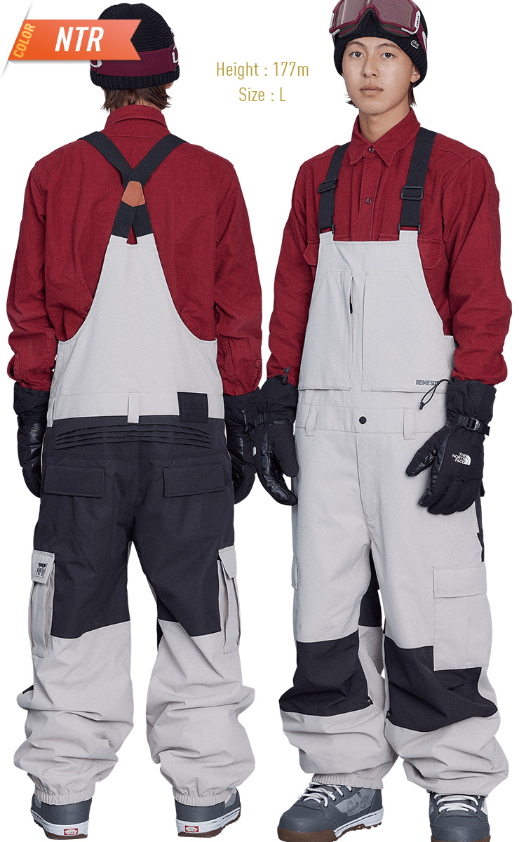 正規品 23-24 ROME SDS ローム BAGGY CARGO BIB PANTS バギーカーゴ 