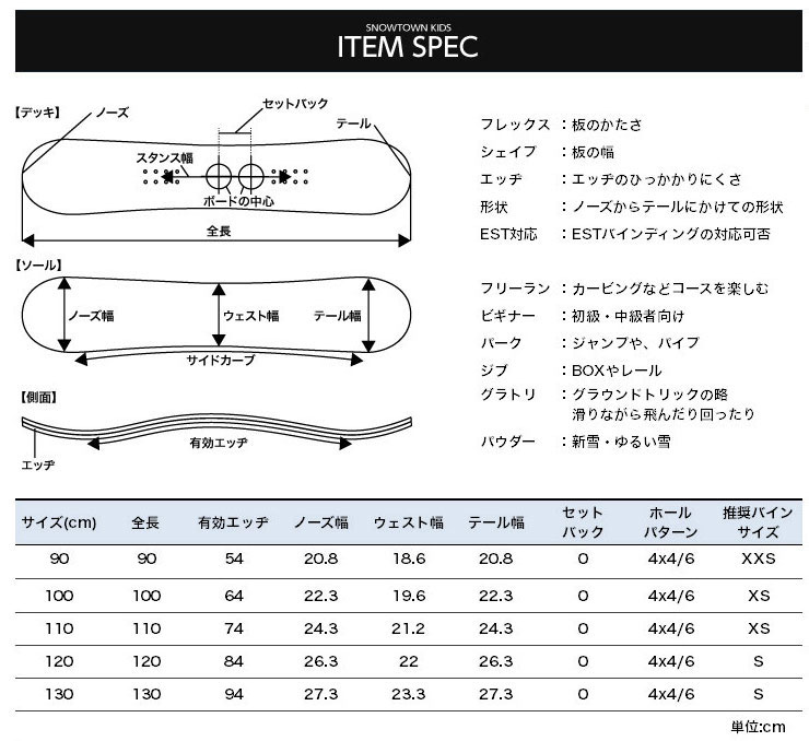 キッズ スノーボード2点セット】SPOON スノーボード 板 SPOON PH-05
