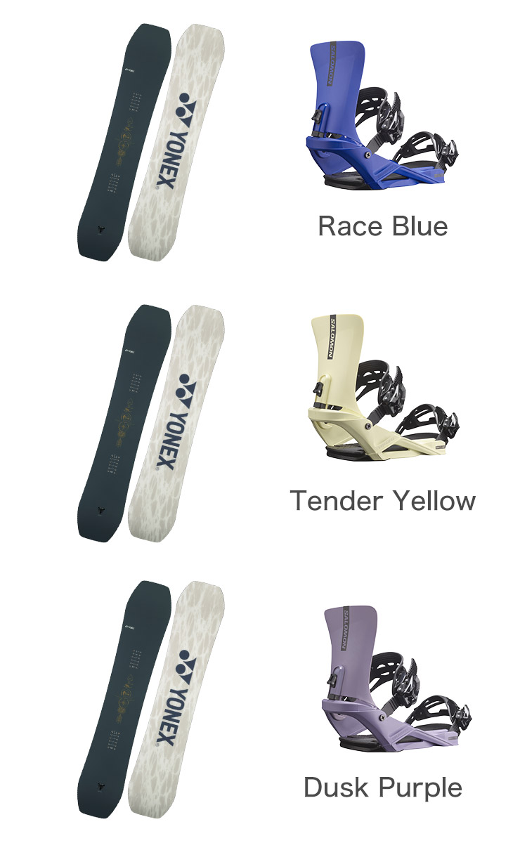 DECLIC スノーボード ビンディング付き SALOMON 取付無料 YONEX ヨネックス DECLIC デクリック