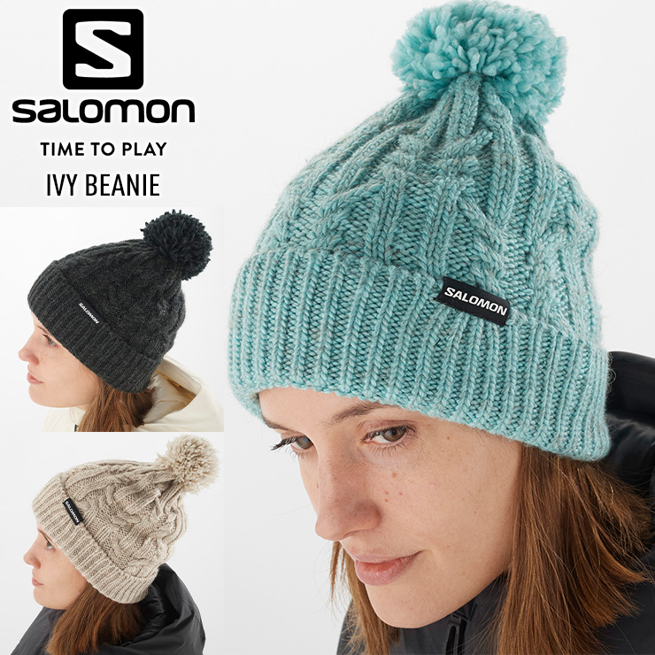 23-24 SALOMON サロモン IVY BEANIE アイビー ビーニー ニット帽