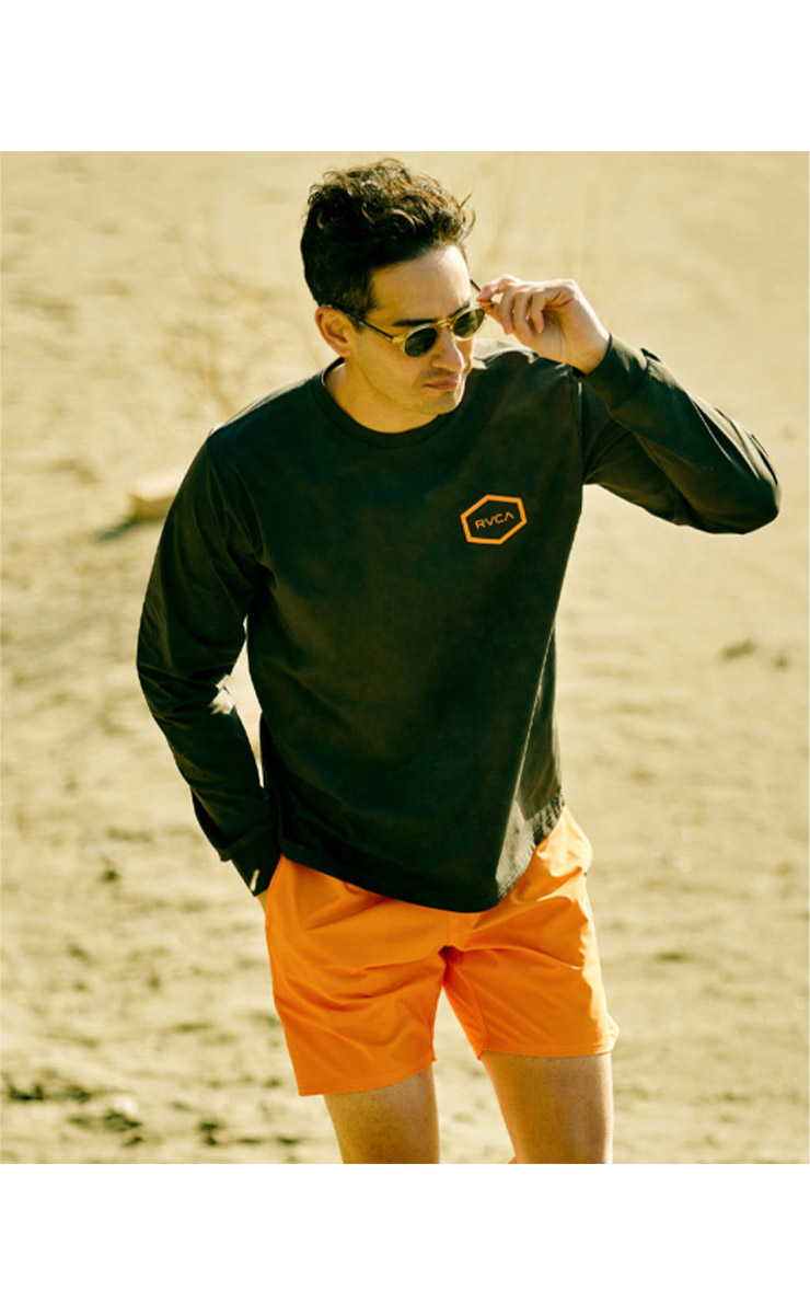 RVCA 2023 メンズ SURF TEE HEX SURF LS ラッシュガード2023年春夏