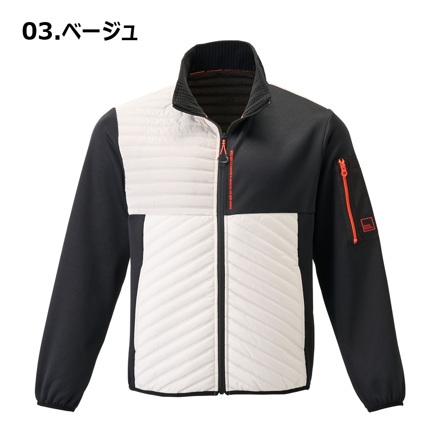 アタックベース S-5L 63011 ピンソニック防風ジャケット apexwin 防寒着 防風 保温 中綿 裏起毛 ストレッチ 長袖 ワーク ...