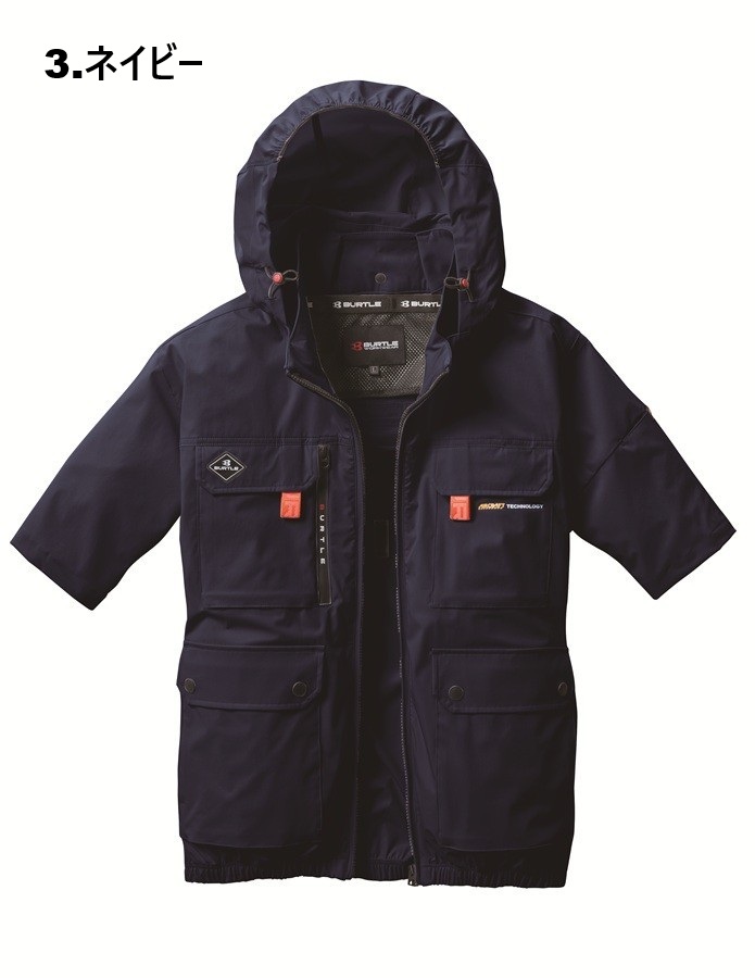 BURTLE S-3XL AC2036 AC半袖ブルゾン 2025年モデル エアー